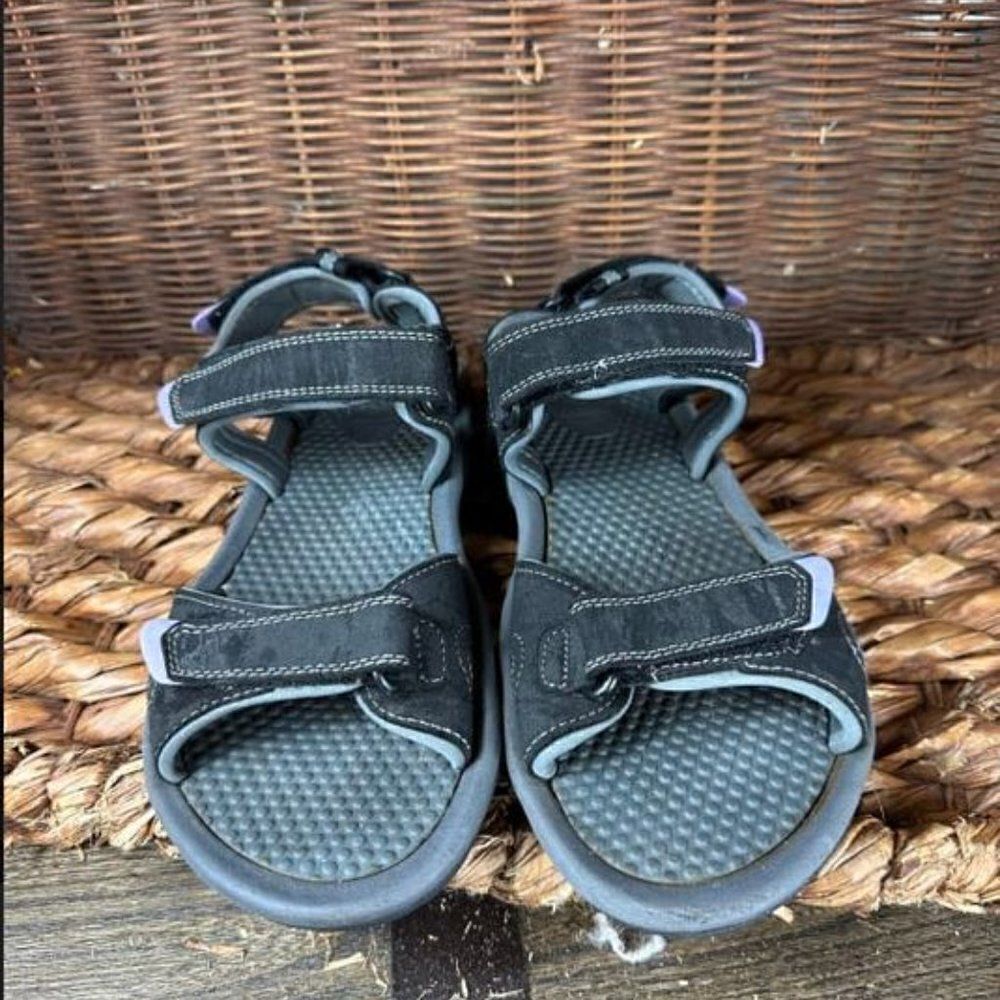 KHOMBU CORAL GREY WOMEN'S 9M SANDALS Shoe‎ Straps Adjustable,  #1099420 - Picture 2 of 7